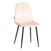 Стул BREEZE (mod. JSC-58) / 1 шт. в упаковке Велюр/металл , 44 х 53 х 86 см, creamy (кремовый) HLR 5 / черный Стул BREEZE (mod. JSC-58) / 1 шт. в упаковке Велюр/металл , 44 х 53 х 86 см, creamy (кремовый) HLR 5 / черный