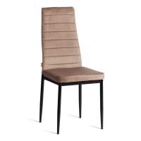 Стул Easy (mod. JSC02-1) металл, флок, 41 х 52 х 96 см, Beige (бежевый) HLR8 / черный (Комплект из 6 шт.) Стул Easy (mod. JSC02-1) металл, флок, 41 х 52 х 96 см, Beige (бежевый) HLR8 / черный (Комплект из 6 шт.)