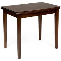 Стол TEODORO (mod. F-SHR3624RD W4) дерево гевея/мдф, 60x90(90x120)x76см, walnut (орех) Стол TEODORO (mod. F-SHR3624RD W4) дерево гевея/мдф, 60x90(90x120)x76см, walnut (орех)