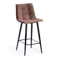 Стул полубарный CHILLY (mod. 7095пб ) / 1 шт. в упаковке ткань/металл, 53x44x94 см, высота до сиденья 66 см, коричневый barkhat 12/черный Стул полубарный CHILLY (mod. 7095пб ) / 1 шт. в упаковке ткань/металл, 53x44x94 см, высота до сиденья 66 см, коричневый barkhat 12/черный