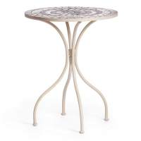 Стол Secret de Maison ROMEO (mod. PL08-7451RV) металл, 60*72см, белый/плитка "калейдоскоп" Стол Secret de Maison ROMEO (mod. PL08-7451RV) металл, 60*72см, белый/плитка "калейдоскоп"