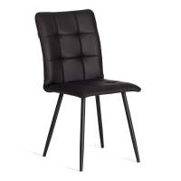 Стул обеденный Bari LT, экокожа, черная, 41х55х89 см