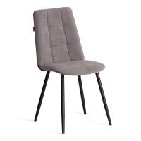 Стул обеденный Asti TREND, флок , серый/чёрный, 29, 47х54х86 см