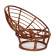 Кресло PAPASAN/ПАПАСАН 23/01 W /с подушкой/ диаметр подушки 125 см, 115х101х104 см, Pecan (орех), ткань Коричневый, 3М7-147
