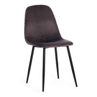 Стул BREEZE (mod. 4724) / 1 шт. в упаковке вельвет/металл, 44 х 53 х 87 см, Dark grey (темно-серый) HLR24 / черный Стул BREEZE (mod. 4724) / 1 шт. в упаковке вельвет/металл, 44 х 53 х 87 см, Dark grey (темно-серый) HLR24 / черный