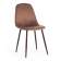 Стул BREEZE (mod. 4724) / 2 шт. в упаковке вельвет/металл, 44 х 53 х 87 см, Brown (коричневый) HLR11 / орех (Комплект из 2 шт.)