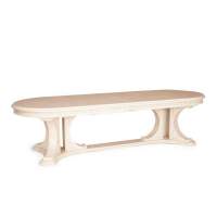 Стол VERSAL овальный бук, мдф, 300 (350/400) х 110 х 78 см, бежевый патина Стол VERSAL овальный бук, мдф, 300 (350/400) х 110 х 78 см, бежевый патина