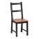 Стул Соната / Sonata chair массив сосны, 41х50х95 см, антик/чёрный (Комплект из 2 шт.)