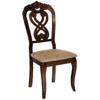 Стул -Андромеда/ Andromeda дерево гевея, 47х55,5х107 см, Cappuchino, ткань коричневая S 168-7 (Комплект из 2 шт.)