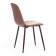 Стул BREEZE (mod. 4724) / 2 шт. в упаковке вельвет/металл, 44 х 53 х 87 см, Brown (коричневый) HLR11 / орех (Комплект из 2 шт.)