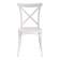 Стул CROSS (mod. PL24) пластик, 48 х 58 х 89 см, White (белый) 11954 (Комплект из 2 шт.)