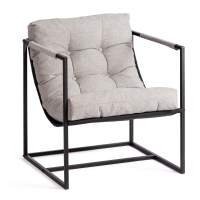 Кресло Charli/Чарли рогожка, серо-бежевый, 3M 16/2, 70х70х84 см Кресло Charli/Чарли рогожка, серо-бежевый, 3M 16/2, 70х70х84 см