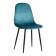 Стул BREEZE (mod. JSC-58) Велюр/металл , 44 х 53 х 86 см, light blue (светло-синий) HLR60 / черный (Комплект из 4 шт.)