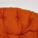 Кресло PAPASAN/ПАПАСАН 23/01 W /с подушкой/ диаметр подушки 122 см, 115х101х104 см, Cognac (коньяк), ткань Оранжевый, С 23