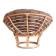 Кресло PAPASAN ECO/ПАПАСАН ЭКО P115-1/SP STD /c подушкой, ремешками/ Natural (натуральный), экошерсть Коричневый, 1811-5