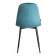 Стул BREEZE (mod. JSC-58) Велюр/металл , 44 х 53 х 86 см, light blue (светло-синий) HLR60 / черный (Комплект из 4 шт.)
