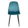 Стул BREEZE (mod. JSC-58) Велюр/металл , 44 х 53 х 86 см, light blue (светло-синий) HLR60 / черный (Комплект из 4 шт.)