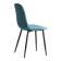 Стул BREEZE (mod. JSC-58) Велюр/металл , 44 х 53 х 86 см, light blue (светло-синий) HLR60 / черный (Комплект из 4 шт.)