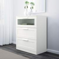Комод БРИМНЭС 3 ящика, цвет белый, IKEA brimnes Комод БРИМНЭС 3 ящика, цвет белый, IKEA brimnes