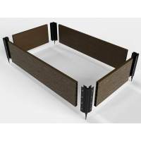 Грядка из дпк Грядка на дачу из ДПК Holzhof 2х0,75х0,225 м