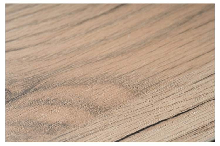 Стол деревянный Тринити Лофт 120х80х75 25 мм дуб делано светлый / черный матовый-4