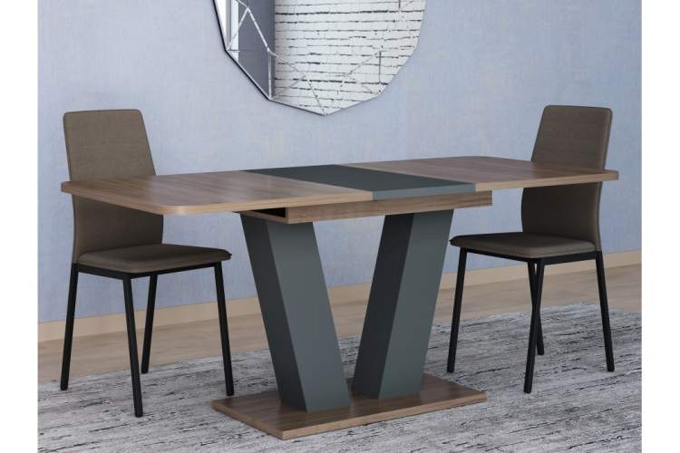 Стол Сиатан дуб табачный / графит-2