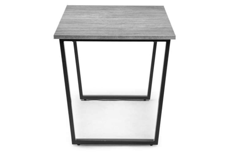 Стол деревянный раскладной Лота Лофт 120 25 мм бетон / черный матовый-4