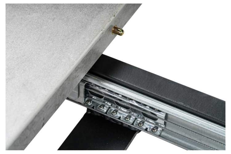 Стол деревянный раскладной Лота Лофт 120 25 мм бетон / черный матовый-7