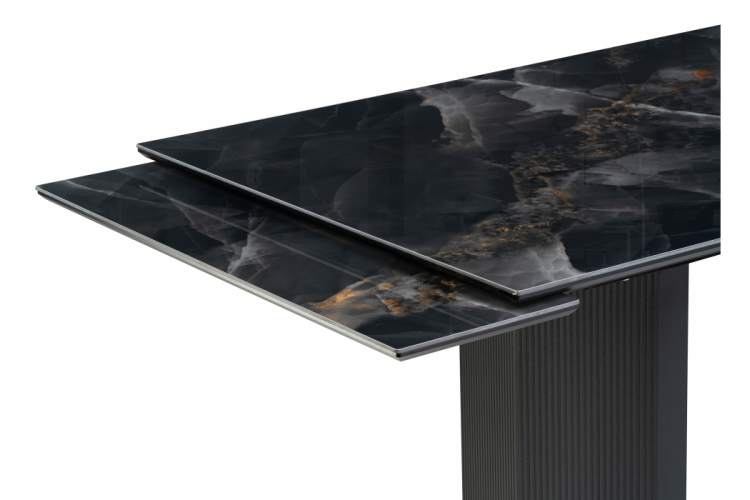 Керамический стол Монерон 200(260)х100х77 black paradise / черный-4