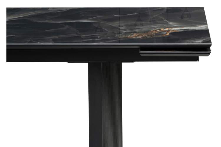 Керамический стол Монерон 200(260)х100х77 black paradise / черный-6