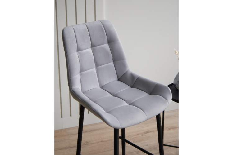 Барный стул Челси светло-серый (zd 960) / черный-6