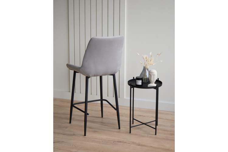 Барный стул Челси светло-серый (zd 960) / черный-8