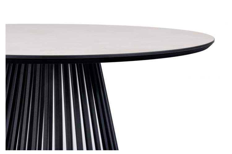 Керамический стол Нэнси 110 krater perla repose / черный-9