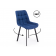 Стул на металлокаркасе Челси 360 П синий (zd 798) / черный np