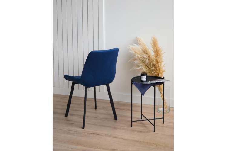 Стул на металлокаркасе Челси 360 П синий (zd 798) / черный np-9