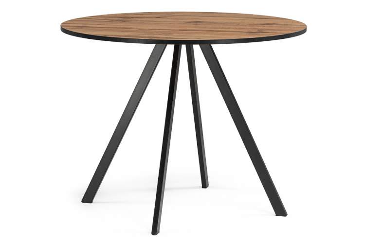 Стол деревянный Баргел 90х90х75 дуб вотан / черный