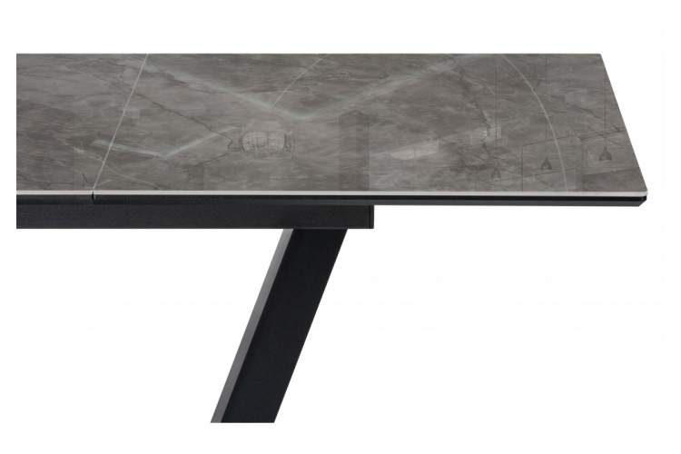 Керамический стол Иматра 140(180)х80х76 baolai / черный-7