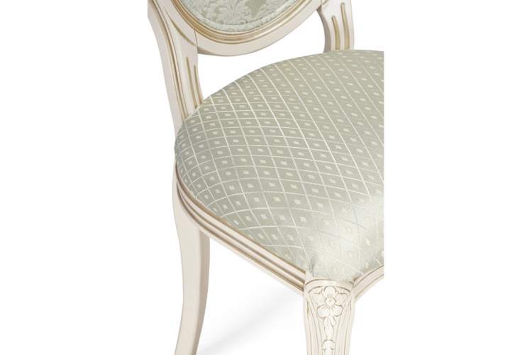 Стул деревянный Инои ткань soprano pearl / ромб / бежевое золото-5