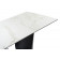Готланд 160(220)х90х79 белый мрамор / черный Керамический стол