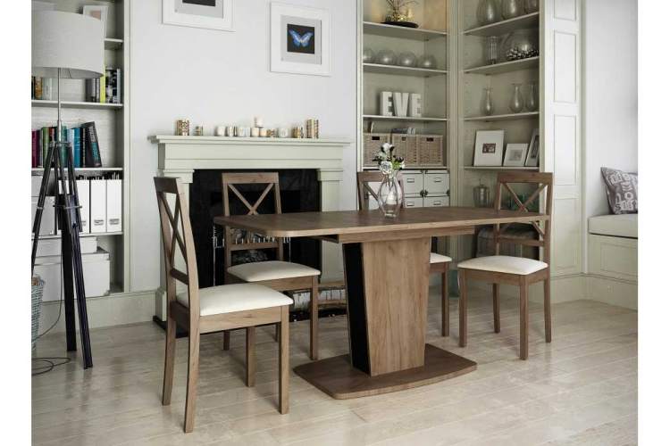 Стол деревянный Токио-28 дуб табачный / антрацит-7