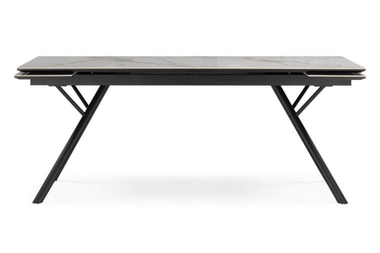 Керамический стол Ворен 180(240)x90 calacatta gold / черный-9