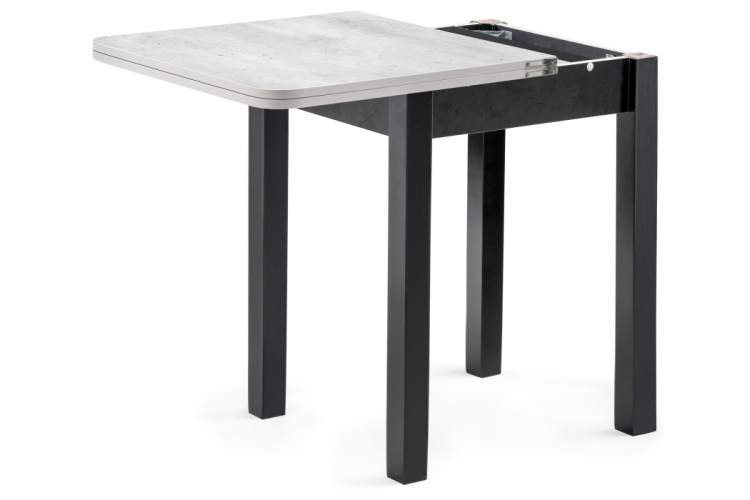 Обеденная группа Блавир белый полимер / серый полимер / метрополитан грей / черный-12