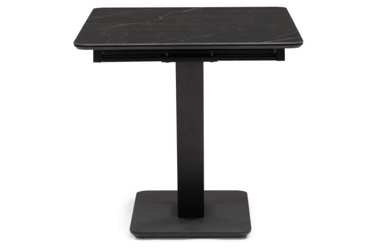 Керамический стол Бугун 120(160)х80х77 черный мрамор / черный-4