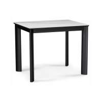 Керамический стол Кина 90(130)х65х76 alpine white / черный