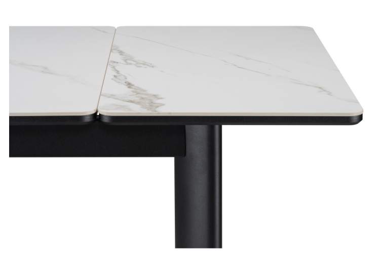 Керамический стол Кина 90(130)х65х76 alpine white / черный-3