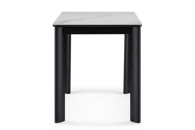 Керамический стол Кина 90(130)х65х76 alpine white / черный-6