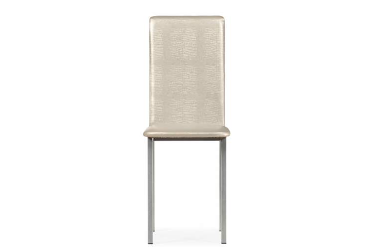 Стул на металлокаркасе Bozanak жемчуг / крокодил искусственнвя кожа / светлый мусс-2