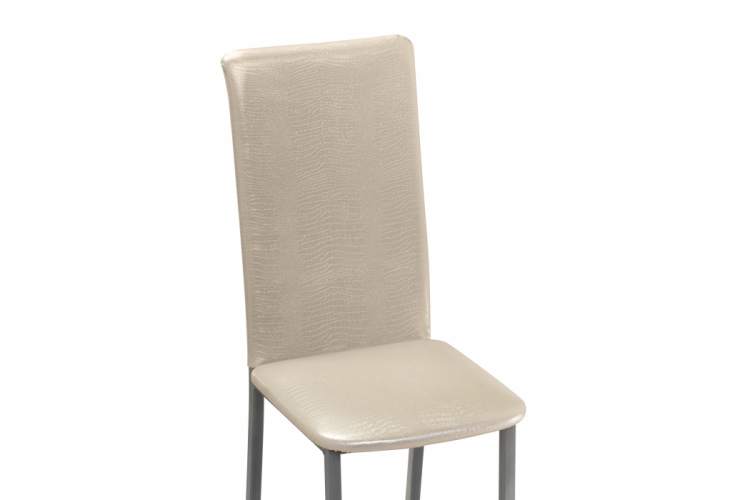 Стул на металлокаркасе Bozanak жемчуг / крокодил искусственнвя кожа / светлый мусс-5