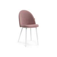 Стул на металлокаркасе Дагрун пыльно-розовый / белый