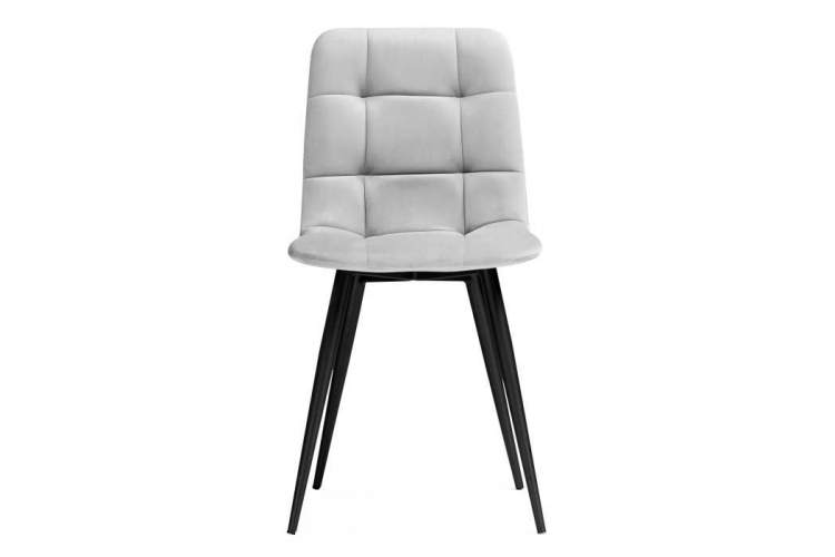 Стул на металлокаркасе Чилли светло-серый / черный-1